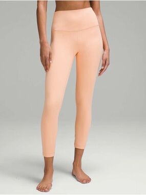 Lululemon Align Crop HR 23"- Size 12 Contour Beige Nude Tan Yoga Pant